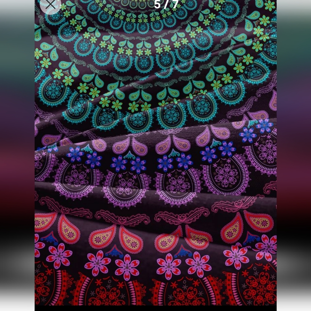 Mandala Queen Size Duvet Cover with Two Pillows - Picture 3 of 8